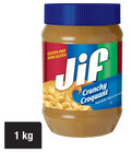 Jif Crunchy Peanut Butter  1kg  2 Pack 
