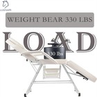 White Facial Chair Massage Bed Tattoo Table Adjustable For Beauty Salon Spa Home