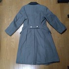 East German Army Wool Long Coat Black Collar Early Type