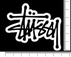 Stussy Og Script Font Die Cut Sticker Decal 7  X 6  Surf Skate Street