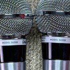Shure Unisphere I Model 565sd Dynamic Microphones Pair Vintage Usa Made Xlr