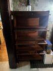 Antique Arts   Crafts Mahogany Four-stack Barrister Bookcase Weis  Levin Co 
