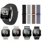 For Fitbit Versa 3 4 sense 2 Woven Canvas Nylon Watch Band Sport Wristband Strap
