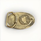 Vintage 1835 State Of Michigan Brass Belt Buckle First American Bank Co Eb-2829