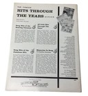 Harms Hits Through The Years  no  6  Vintage Sheet Music Book