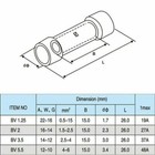 100 200x Insulated Straight Butt Wire Connector Electrical Cable Crimp Terminals