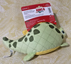 Kong Dynos Roar Md lg  Green Dinosaur Squeaky Plush Dog Toy New -free Shipping-