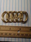 2 5 Inch Five Double Links Vintage Brooch Pin  Gold Tone
