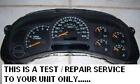 03-06 Silverado Sierra Speedometer Gauge Cluster Repair Service W Blue Leds