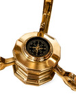 Large Mother Of Pearl Gemstone Globe Brass Stand Compass 19  Delivery Included  