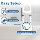 Triple Grip Adjustable Bathtub Handles For Seniors  Elderly Bathtub Aids