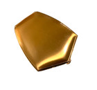 Vintage 50s Elgin Greek Key Powder Compact Unused Goldtone Nb17