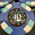 Paulson Le Noir T10 100 Poker Chips Rare Vintage Paradise  pineapple  Mold   2 
