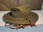 Vintage Official Boy Scouts Of America 100  Wool Green Felt Hat 