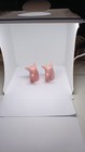 Vintage Mini Pink Elephant Salt And Pepper Shakers