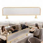 Striped Glass Restaurant Decorative Partitions  Desk Divider  Privacy Panels New