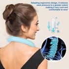 Neck Cooling Tube - Reusable Ice Neck Cooler Wraps  Wearable Body Cooling Gel   
