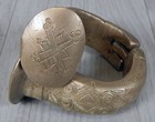 Tribal African Tuareg Fulani Slave Hinged Bronze Bracelet Currency Manilla
