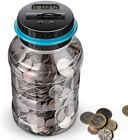 Digital Coin Money Counting Jar Piggy Bank Money Vault
