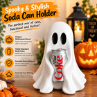 New Coca-cola Ghost Figurine Holding Diet Coke Can Halloween No Drinks