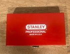 Stanley Professional Usa 6 5  X 3 5    Metal Tool Red Socket Box Empty Made In Usa