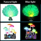 Frienda 8 Pieces Glowing Effect Fish Tank Decorations Artificial Yellow  Pink 