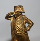 Gilt Bronze Napoleon Wax Seal Figurine Signed Militaria
