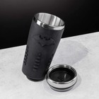 Batman Travel Mug Coffee Cup Logo Tea Insulated Tumbler Black Licensed Dc Comics