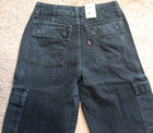 Levi s Women  94 Baggy Cargo Straight Leg Mid Rise Zip Fly Pants Size 0 Or Xxs