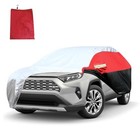 Car Cover For Suv Waterproof All Weather 15 9 6 3 5 8 Ft Red black gery