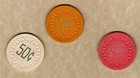 Baca Cafe Club Springfield Co 1940s 3 Clay Poker Chips Illegal Casino 50    1  5