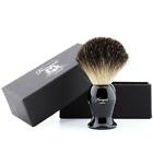 Men New Pure Black Badger Hairs Shaving Brush   Brush Stand By Haryali London