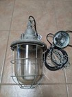 Sale     Industrial Vintage Metal Cage Hanging Retro Lamp Fixtures Glass Dome