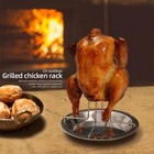 Chicken Roaster Rack stainless Steel Beer Can Chicken Holder For Whole Chicke   