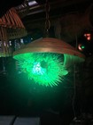 New Retro Bamboo Lamp With Green Puffer Fish Led Tiki Bar Smokin Tikis Oceanic