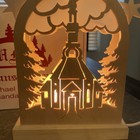 Michael Muller 3d Wooden Church Christmas Light Holzkunstgewerbe Handarbeit
