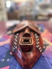 Vintage Wooden Ghana Tribal Mask Hand Carved Wood  Wall Art
