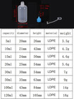 5ml   120ml Plastic Needle Tip Squeeze Bottles Refillable Dropper Oil Glue - New
