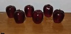 Lightweight Realistic Faux Apples Artificial Fake Fruit Lot Of 6 Red Apples