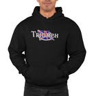 Retro Vintage Classic English Triumph Motorcycle Biker Premium Hooded Sweatshirt