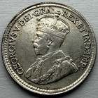 1920 Canadian Sterling Silver 5 Cent Coin Nice Vf  Nice King George