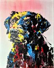 Original Abstract 11x14 Pet Canvas Contemporary Signed Colorful Home Decor A055