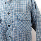 Vintage 90s Wilderness Quilted Button-front Flannel Jacket Shirt Medium  6305