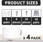4pcs Desk Dividers   Frosted Acrylic   Privacy Shields   Office        