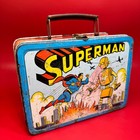 Vintage 1954 Adco-superman Robot Lunch Box Only 