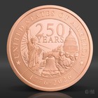 1 Oz U s  250th Anniversary Copper Round  999 Fine Bullion No Capsule