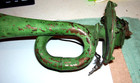 Vintage Antique Automobile Horn  14   Trumpet Bugle Shaped  Solid  Untested