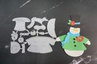 Metal Snowman With A Scarf Cutting Dies And Christmas Snowman Die Cuts Emboss   