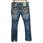 Rock Revival Scion Slim Boot Stretch Jean Men s Size 31 Distressed Mid Rise