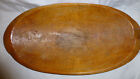Rare Large Antique Maple Hand Carved Wooden Oval Dough Primitive Rustic Bowl